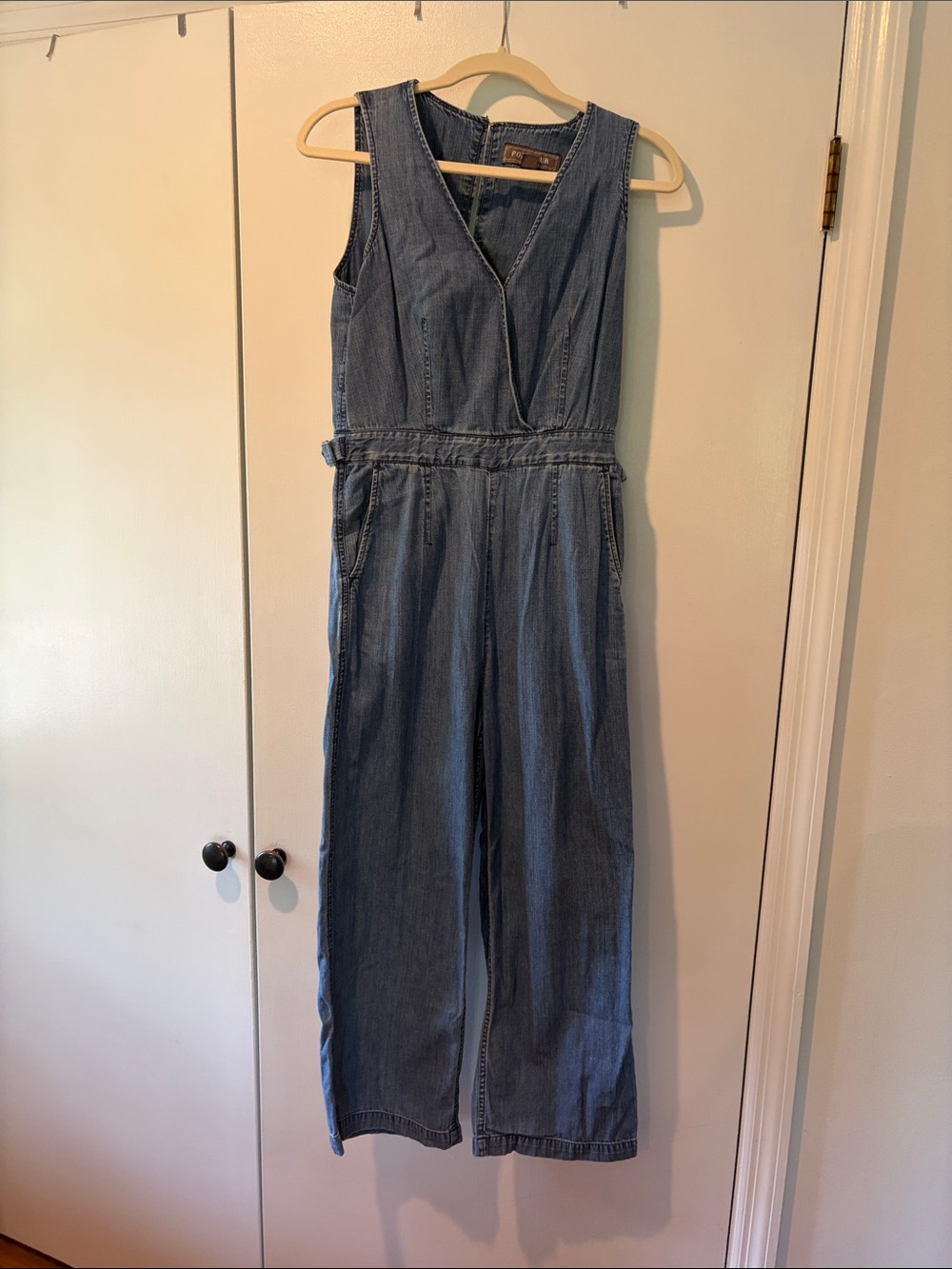 price drop - Point Sur - Anthropologie - Denim Blue Jumpsuit - Casual Wide Leg